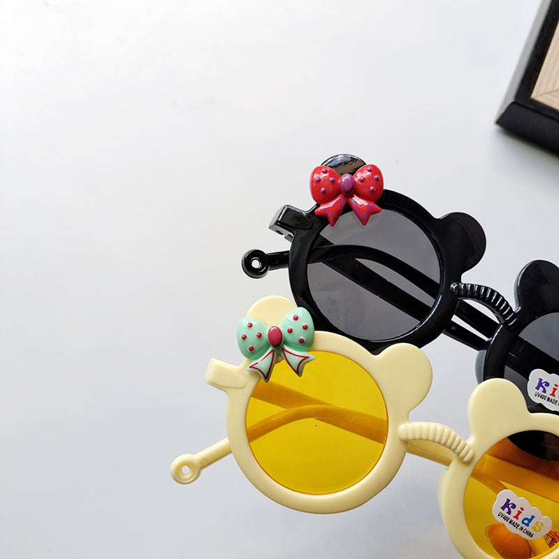 Wholesale Bowknot UV Protection Kids PC Sunglasses